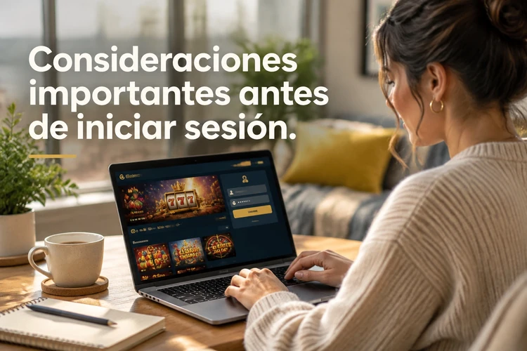 Consideraciones importantes antes de iniciar sesión